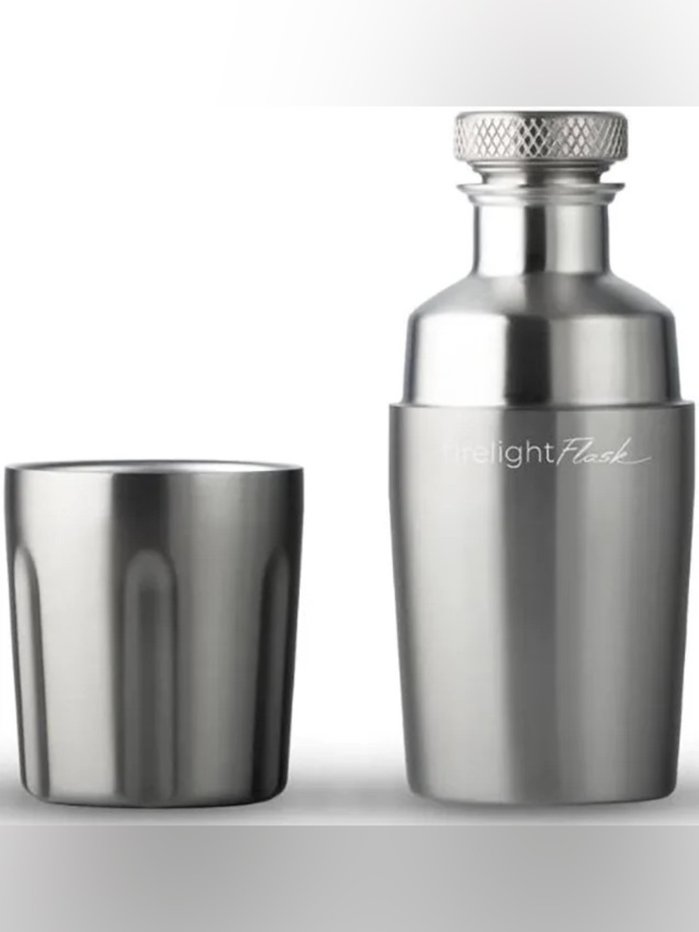 High Camp Firelight Flask 375 Classic Stainless Vacuum Insulated Cocktail Flask